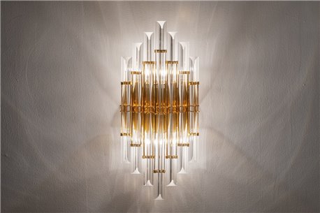 APLIQUE METAL CRISTAL MISURI REF-904054