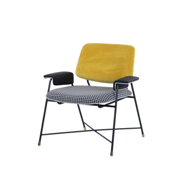 BUTACA VELVET AMARILLO MAINE REF-908037