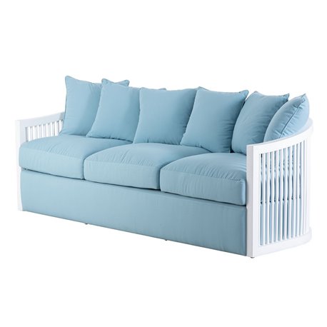 SOFA CAOBA BLANCO-AZUL TRONDHEIM REF-919014