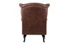 SILLON PU MARRON PATAS MADERA REF-800102