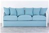 SOFA CAOBA BLANCO-AZUL TRONDHEIM REF-919014