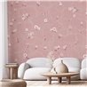 Floral Bath Mural Wallpaper - Blush