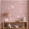 Floral Bath Mural Wallpaper - Blush