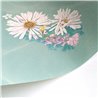 Floral Bath Mural Wallpaper - Blue