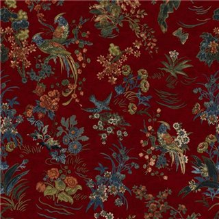 Campbell Floral Lacquer Red FRL5157-01