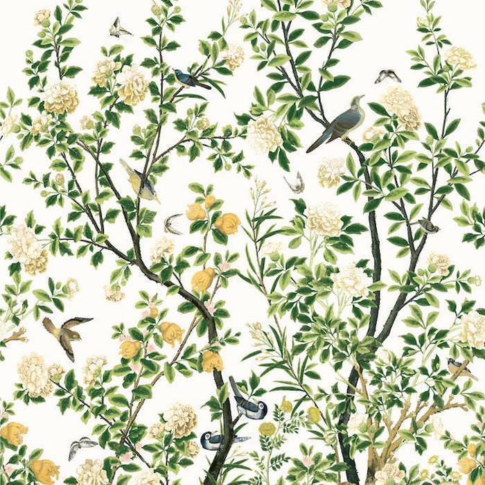 Jardin Bloom Mural White TM13666