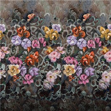 Tapestry Flower Damson PDG1153-02