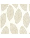 Graphic Leaves Blanc Or 104310213