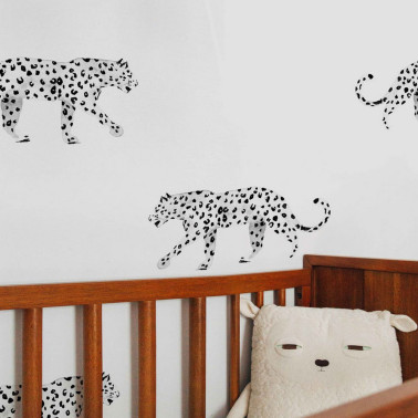 LEOPARD WALLPAPER - LEOPARD - BLACK-WHITE