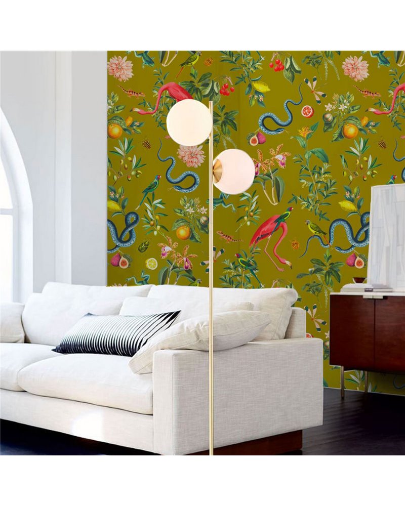 WALLPAPER - GARDEN OF EDEN - OLIVE GOLD