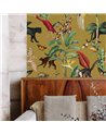 WALLPAPER - KINGDOM ANIMALIA - GOLD OCHRE