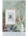 TROPICAL WALLPAPER - SCENIC LANDSCAPE - DUSTY MINT