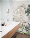 TROPICAL WALLPAPER - SCENIC LANDSCAPE - OFF WHITE