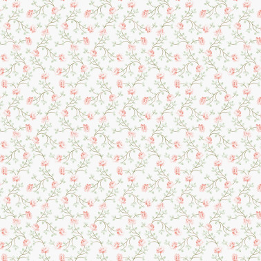 Petit Flowers Green Pink 1905-5