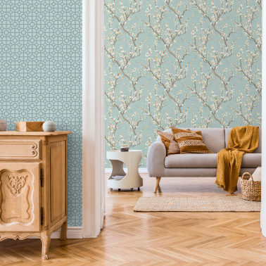 Hana Lattice Blue 1908-1