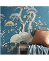 Kyoto Blossom Prussian Blue Wall Mural 2311-174-01