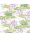 Waterlily Powder Blue & Lilac IKA50107W