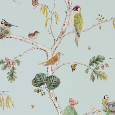 Woodland Chorus Sky Blue Multi DWOW215706