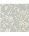 Magnolia and Pomegranate Grey Blue Parchment DWOW215724