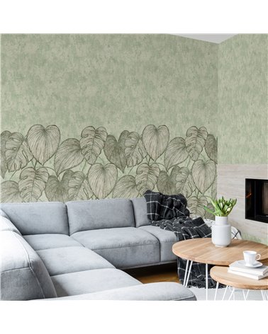 Monstera Twin Wall Olive Sage 26973