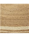 ALFOMBRA 250X250 YUTE NATURAL/BLANCO REF.-80939-00