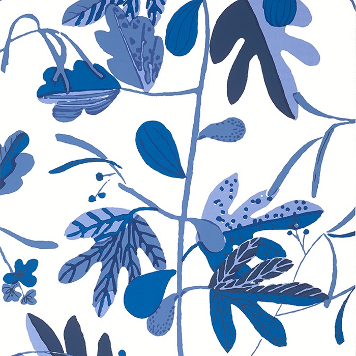 Matisse Leaf Blue and White T16211