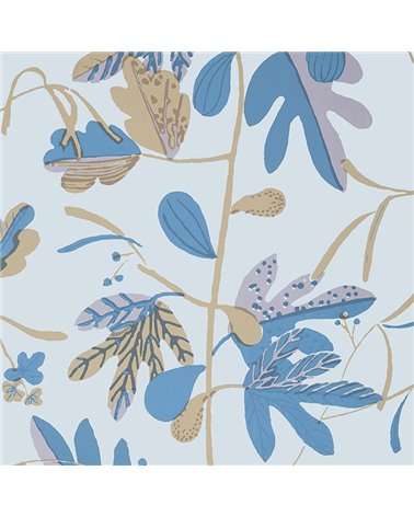 Matisse Leaf Lavender and Blue T16210