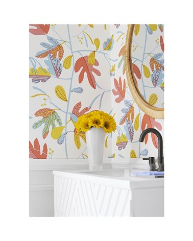 Matisse Leaf Coral and Yellow T16206