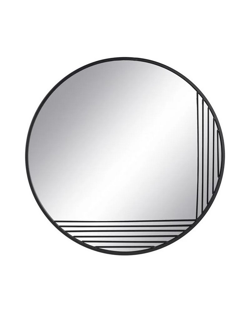ESPEJO NEGRO METAL-CRISTAL DECORACIÓN 70 X 1,50 X 70 CM R-608783 ESPEJO NEGRO METAL-CRISTAL DECORACIÓN 70 X 1,50 X 70 CM R-608783