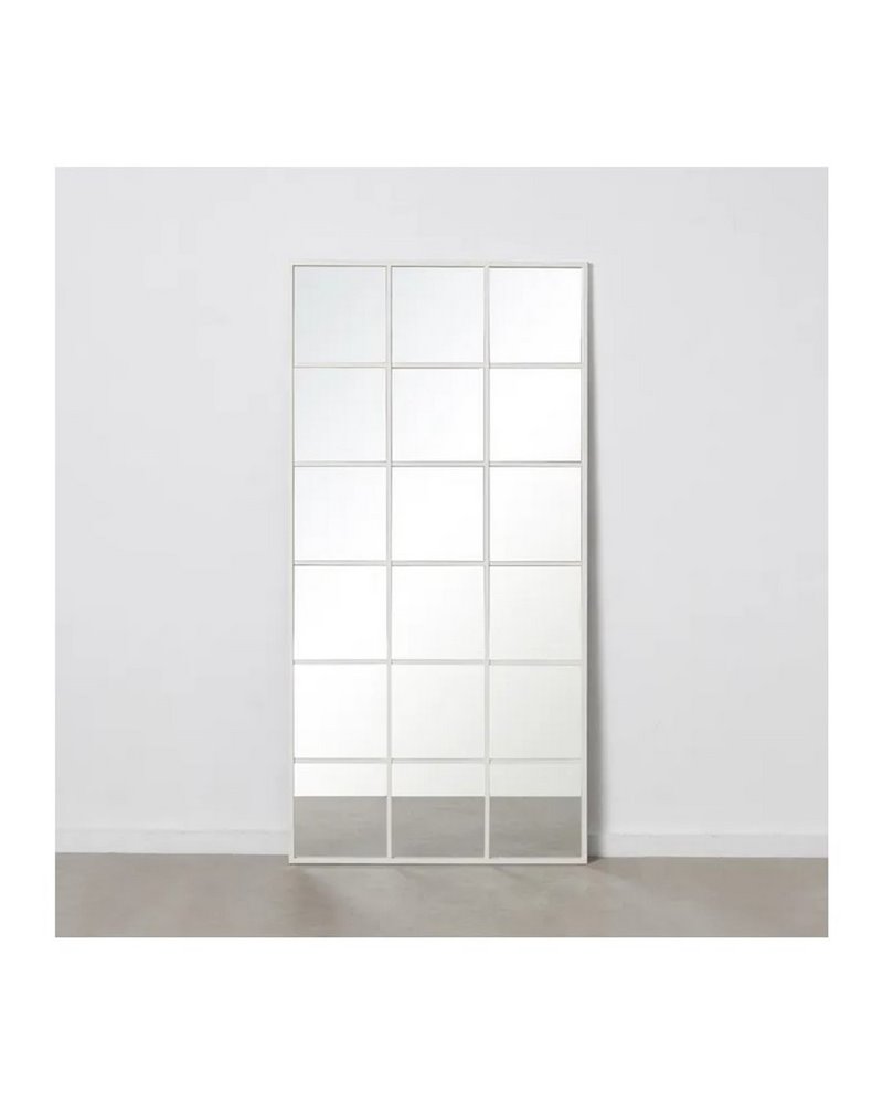 ESPEJO VENTANA BLANCO METAL-CRISTAL 90 X 3 X 180 CM R-605277