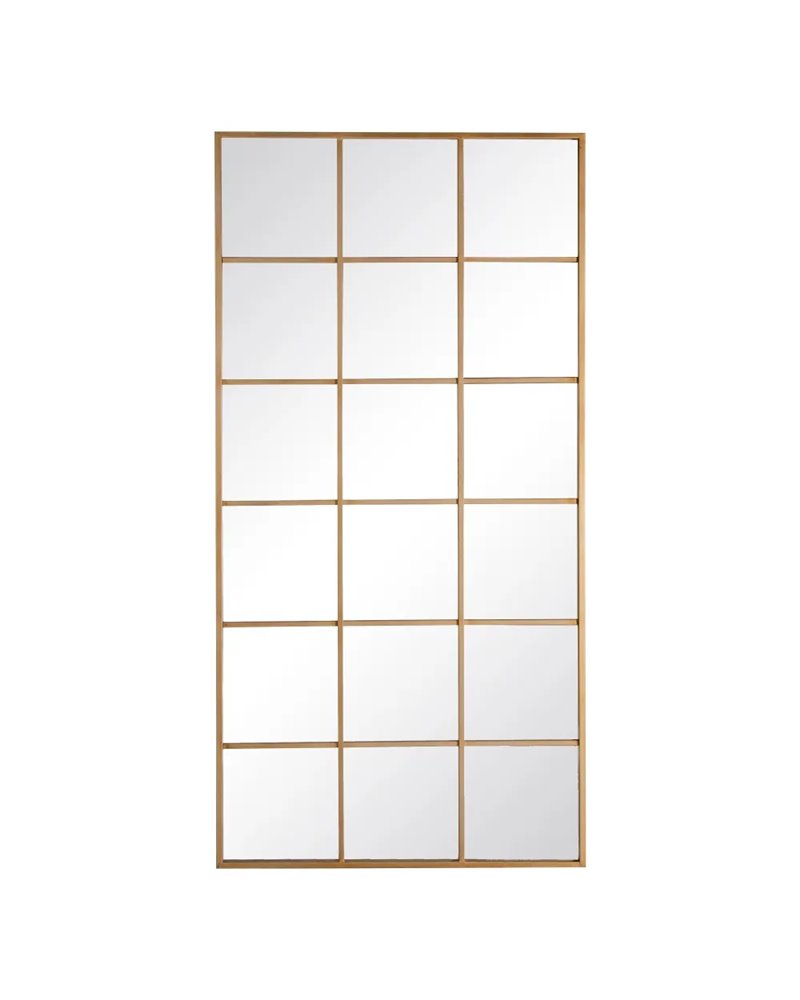 ESPEJO VENTANA ORO METAL-CRISTAL 90 X 3 X 180 CM R-600433
