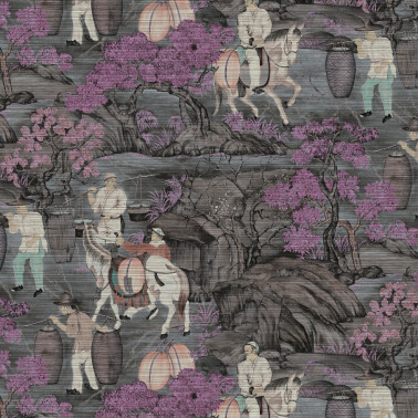 Toile de Tibet Pink Blossom 97690