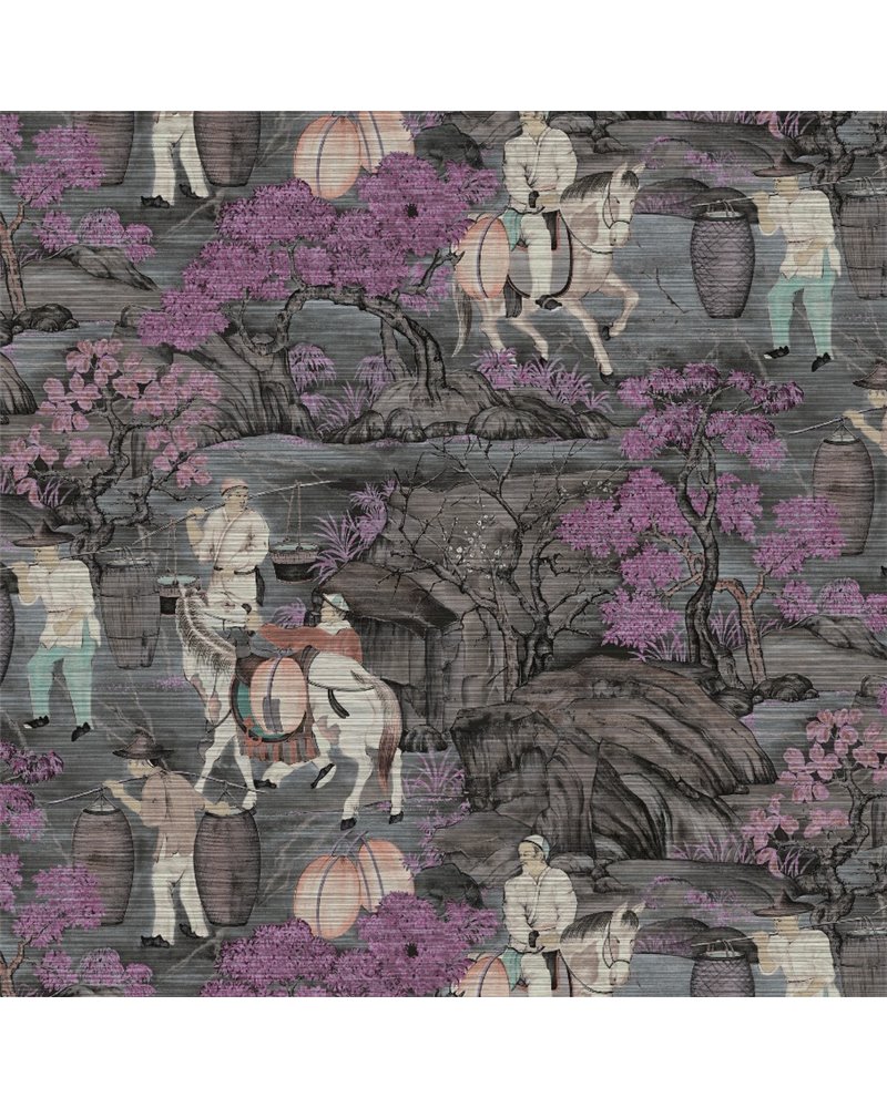 Toile de Tibet Pink Blossom 97690