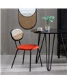 SILLA CALABAZA TEJIDO-METAL SALÓN 48 X 54 X 80 CM REF.605387