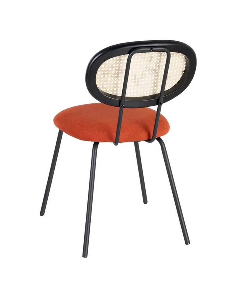 SILLA CALABAZA TEJIDO-METAL SALÓN 48 X 54 X 80 CM REF.605387