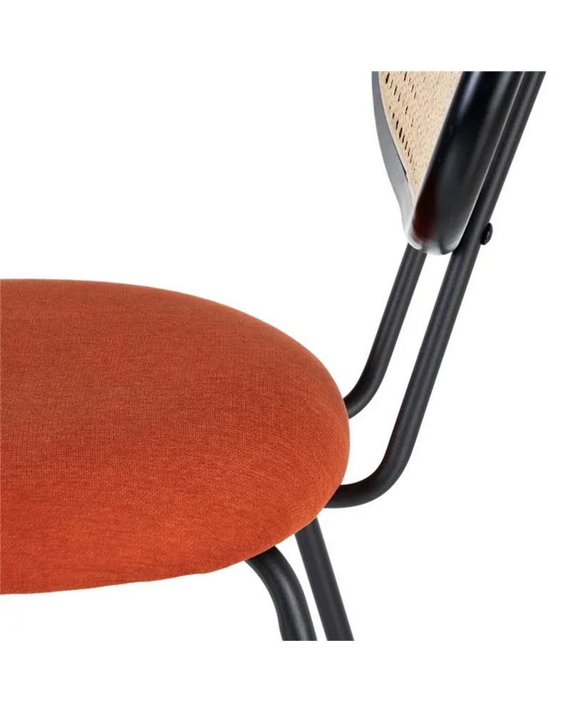 SILLA CALABAZA TEJIDO-METAL SALÓN 48 X 54 X 80 CM REF.605387