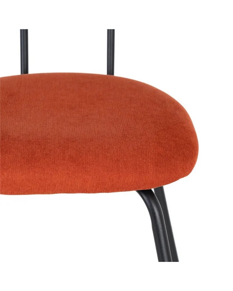 SILLA CALABAZA TEJIDO-METAL SALÓN 48 X 54 X 80 CM REF.605387