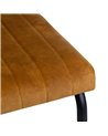 SILLA OCRE MADERA / METAL SALÓN 50 X 54 X 84 CM REF.607036