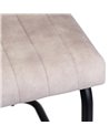 SILLA BEIGE MADERA / METAL SALÓN 63 X 54 X 84 CM REF.607037