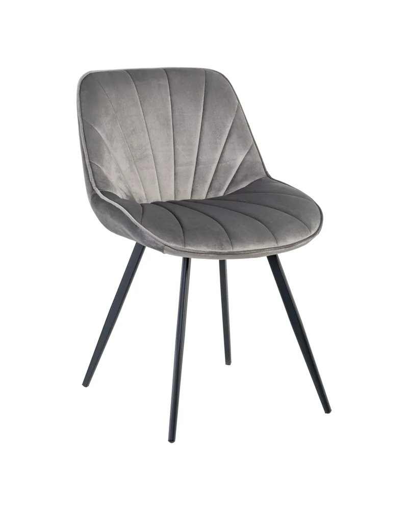 Silla Velvet terciopelo gris - www.