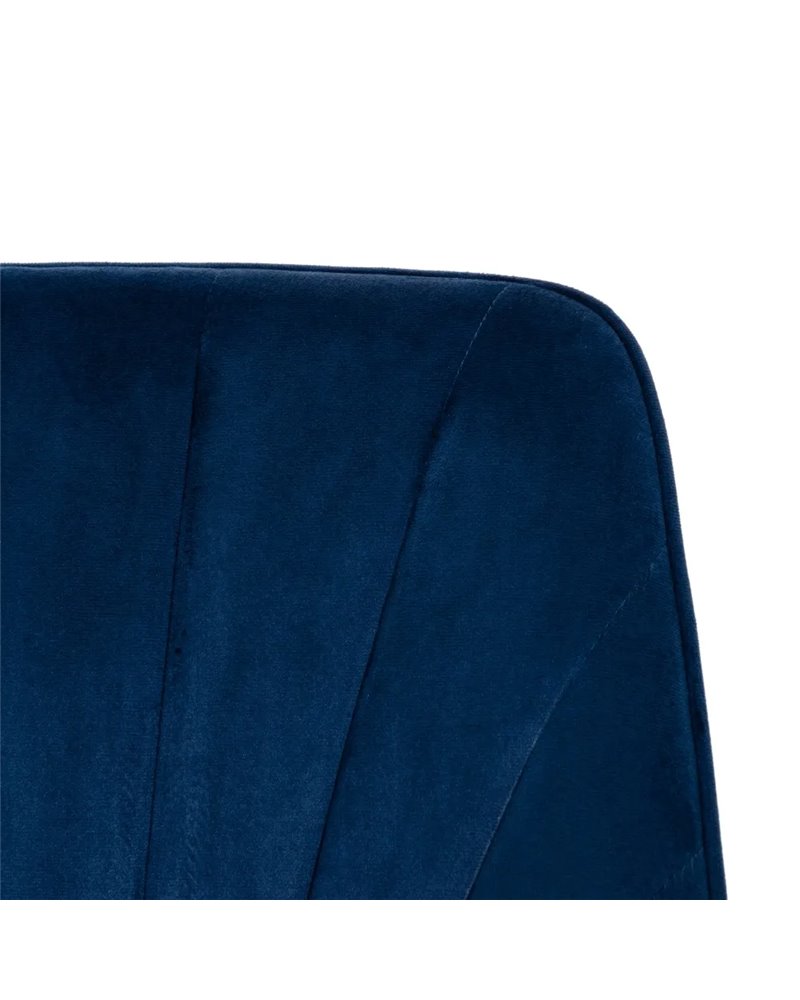 SILLA TERCIOPELO AZUL SALÓN 51 X 55 X 82 CM REF.605515