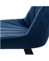 SILLA TERCIOPELO AZUL SALÓN 51 X 55 X 82 CM REF.605515