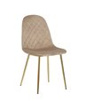 SILLA TERCIOPELO TAUPE SALÓN 45 X 47 X 84,50 CM RERF.605637