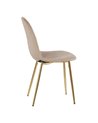 SILLA TERCIOPELO TAUPE SALÓN 45 X 47 X 84,50 CM RERF.605637