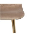 SILLA TERCIOPELO TAUPE SALÓN 45 X 47 X 84,50 CM RERF.605637
