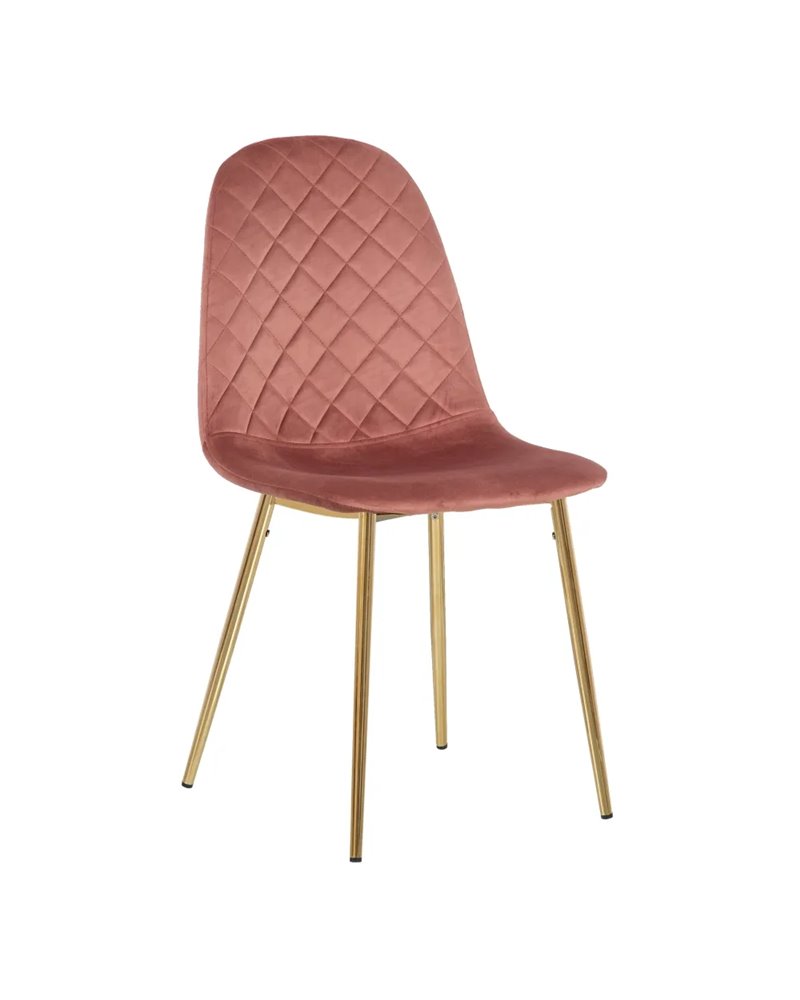 Silla Vint Terciopelo De Terciopelo 74*41.50*43 Cm - Rosa con