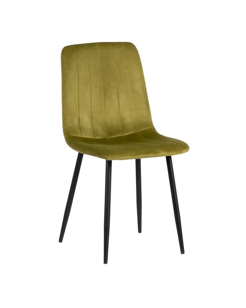 SILLA VERDE OLIVA METAL SALÓN 55 X 44 X 88,50 CM REF.606144