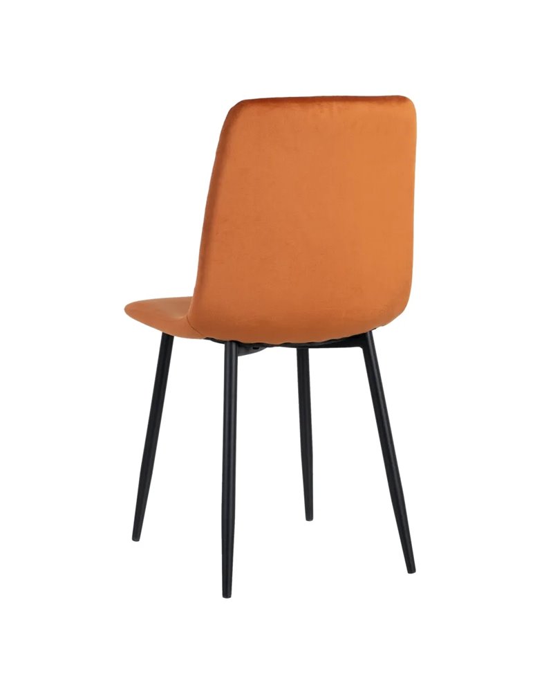 SILLA NARANJA METAL SALÓN 55 X 44 X 88,50 CM REF.606155