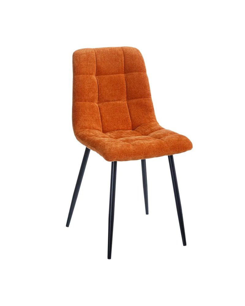 SILLA NARANJA TEJIDO-METAL SALÓN 44 X 42 X 89 CM REF.154409 SILLA NARANJA TEJIDO-METAL SALÓN 44 X 42 X 89 CM REF.154409