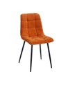 SILLA NARANJA TEJIDO-METAL SALÓN 44 X 42 X 89 CM REF.154409